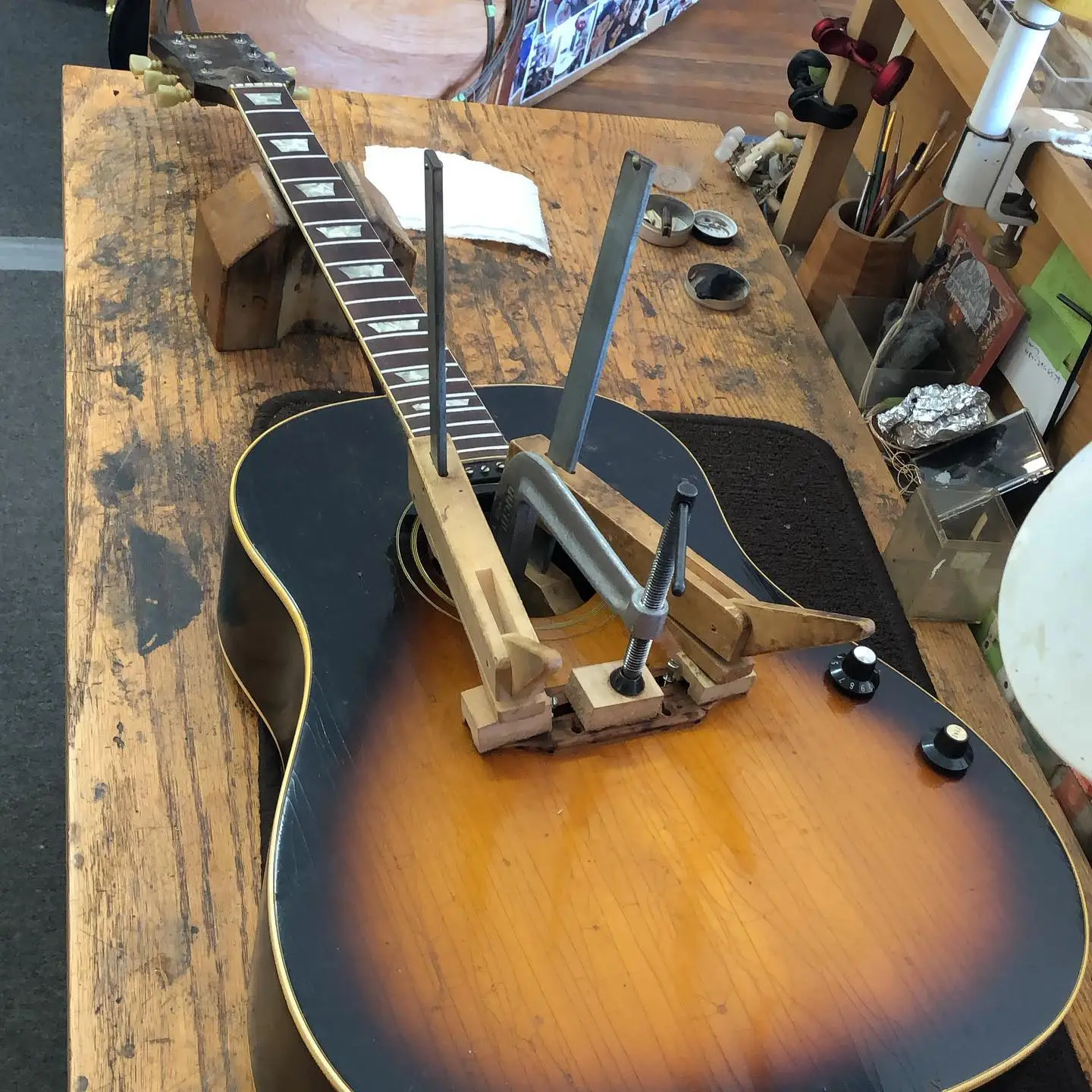 Guitar repair work